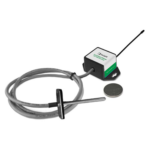 Wireless Duct Temperature Sensor Coin Cell Powered (868MHz) IQ Insights