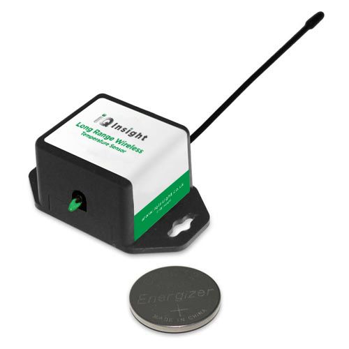 Wireless Temperature Sensor Coin Cell Powered (868MHz) IQ Insights